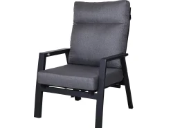 4-teiliges funktionales Alu Loungeset Providence HPL Lifttisch 138x80cm