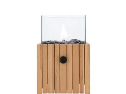 Tischfeuer Cosiscoop Timber Teakholz square 20x20cm