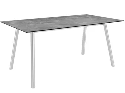 Tischsystem Interno Rundrohr Edelstahl Silverstar 2.0