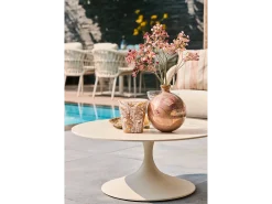 Tosca Eck-Loungeset 6-teilig Alu Rope Camel Sand | Kissen mixed weave