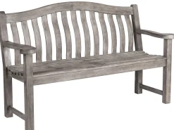 Turnberry Old England grau Holzgartenbank 157cm 3-Sitzer
