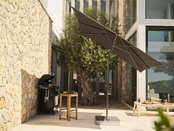 TWIST anthrazit Sonnenschirm Ø300cm Stoffqualität 4 420 Smoke